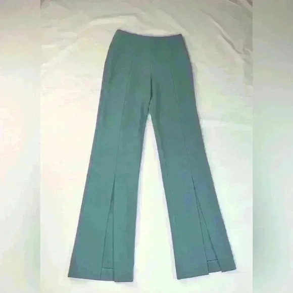 Jonathan Simkhai Chase Straight High-Rise Celeste Blue Pants Size Xtra-Small - Picture 3 of 11
